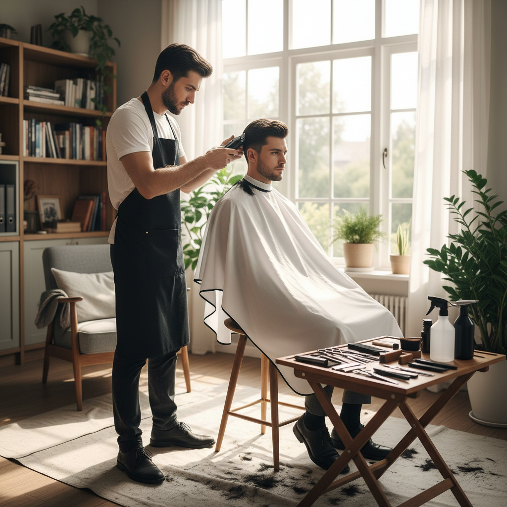 Men's haircut service