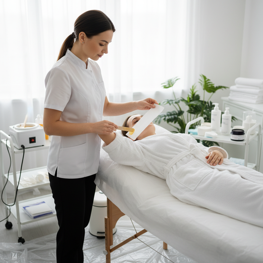 Professional underarm waxing service