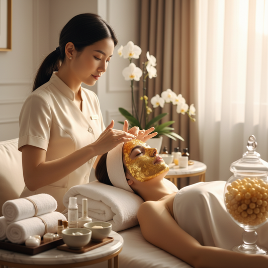 Gold facial treatment service